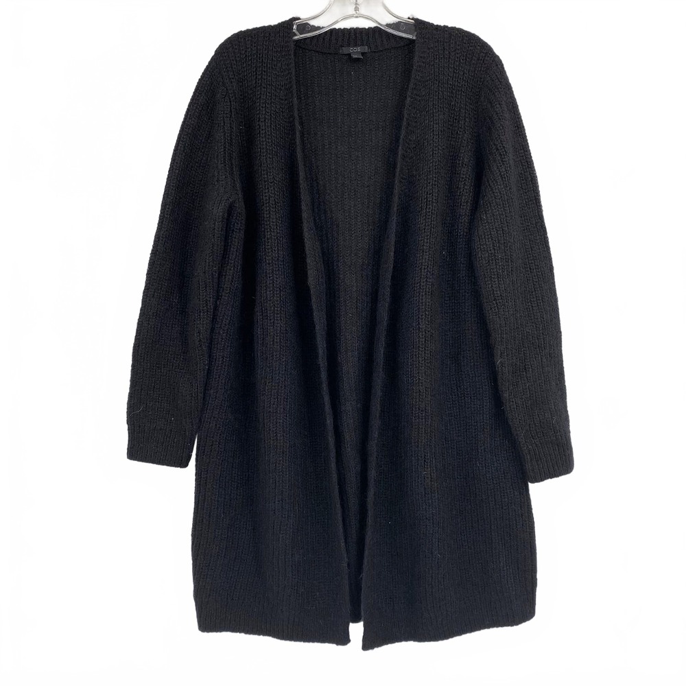 COS Black Mohair Knit Cardigan | Women’s S